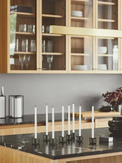 Kubus Micro lysestager, guldbelagt fra Audo Copenhagen