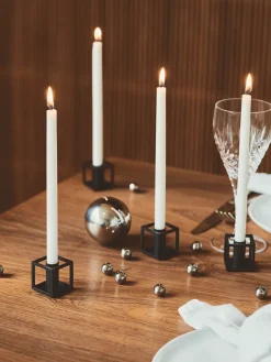 Kubus Micro lysestager, guldbelagt fra Audo Copenhagen