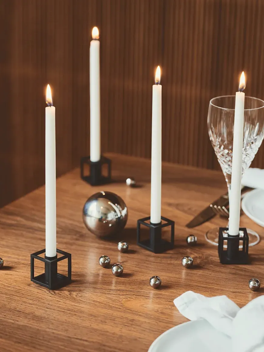 Kubus Micro lysestager, guldbelagt fra Audo Copenhagen