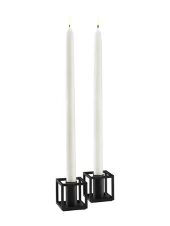 Kubus Micro lysestager, sort fra Audo Copenhagen