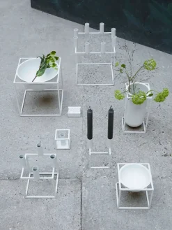 Kubus Vase Lolo, hvid fra Audo Copenhagen