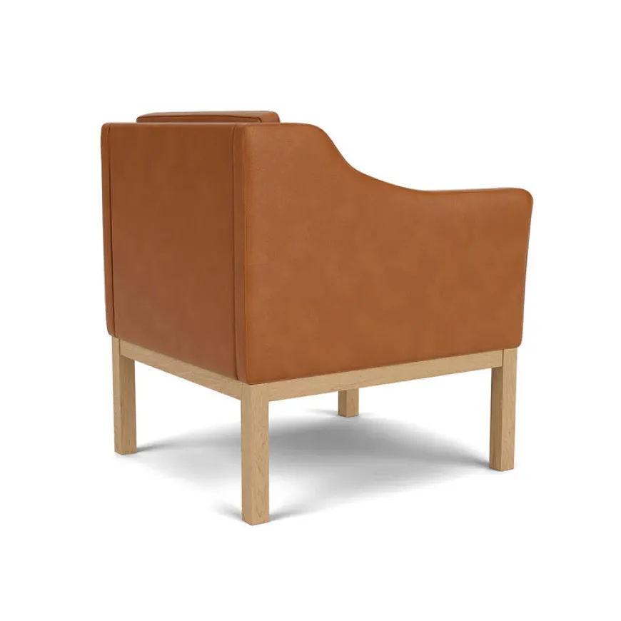 L46 MK155 lænestol, beige tekstil af Mogens Koch