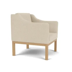 L46 MK155 lænestol, beige tekstil af Mogens Koch