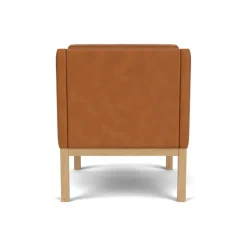 L46 MK155 lænestol, sort læder af Mogens Koch