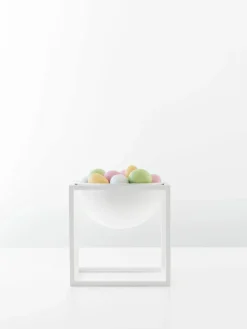 Lille Kubus Skål, hvid fra Audo Copenhagen