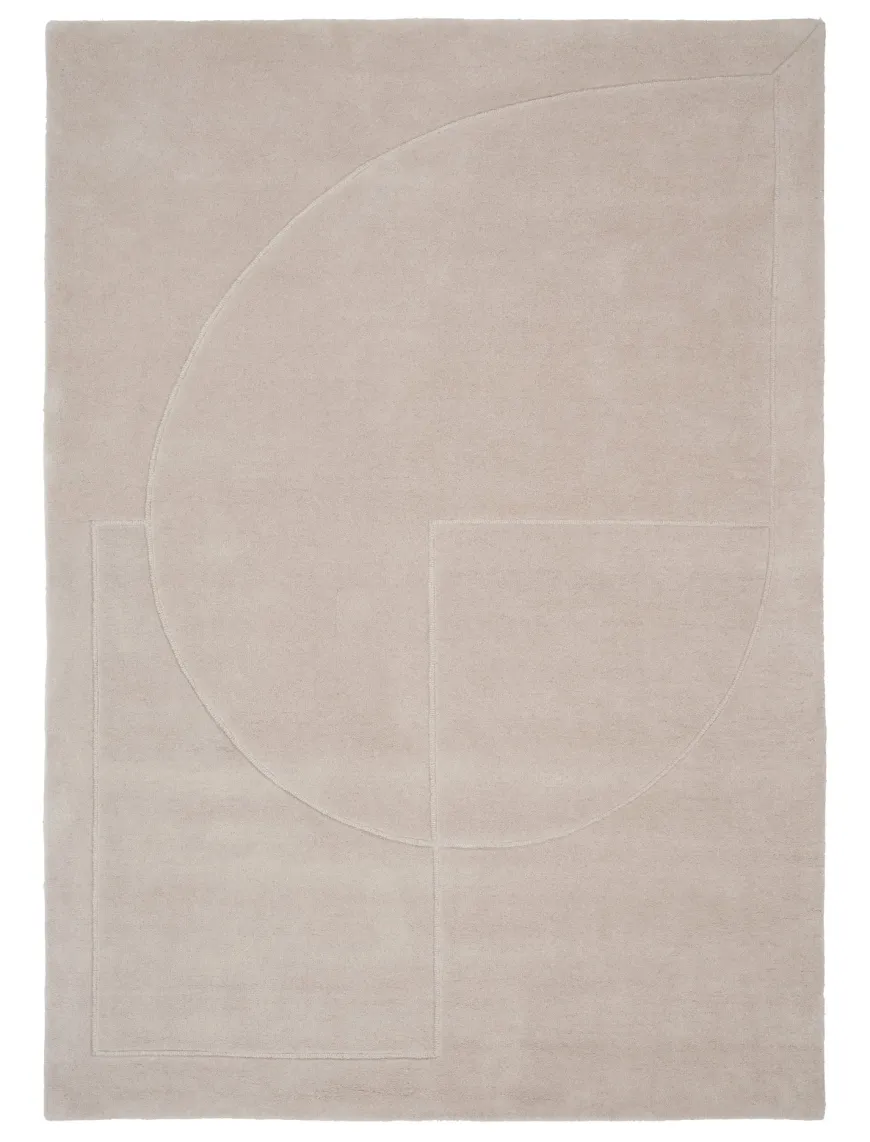 Lineal Poem Tæppe, Beige fra Linie Design