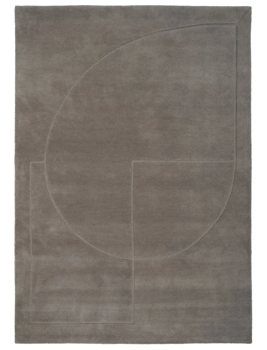 Lineal Poem Tæppe, Beige fra Linie Design