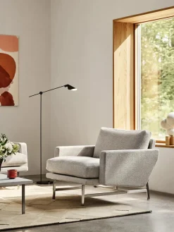 Lissoni PL111 Lounge Chair, Clay 012 fra Fritz Hansen