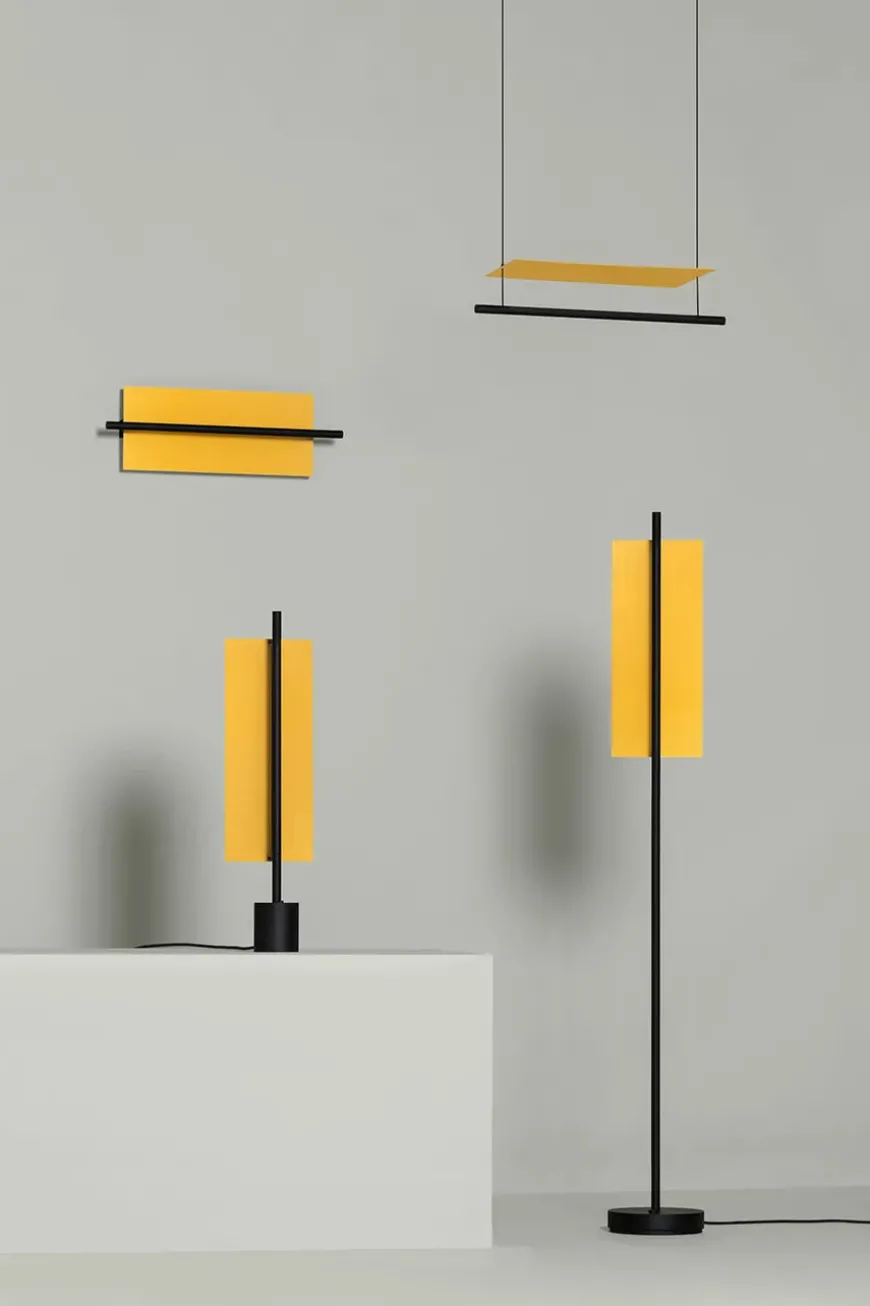 Lámina Dorada 45 Gulvlampe fra Santa and Cole