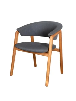 Luna Stol, teak/grey fra Cane-line