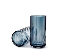 Lyngbyvasen blå glas fra Lyngby Porcelæn