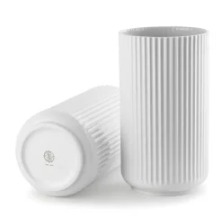 Lyngbyvasen blå glas fra Lyngby Porcelæn