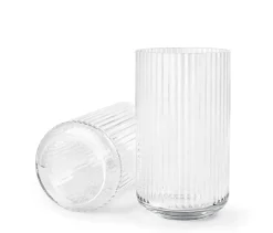 Lyngbyvasen i grøn glas fra Lyngby Porcelæn