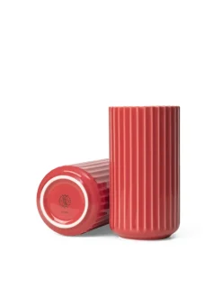 Lyngbyvasen i mørk grøn, H31 cm fra Lyngby Porcelæn