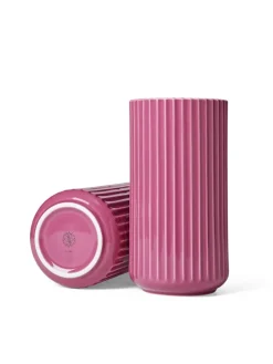 Lyngbyvasen i rød, H15,5 cm fra Lyngby Porcelæn