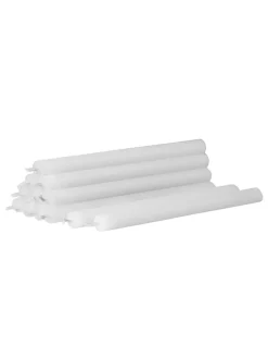 Lys i hvid til Nagel lysestage