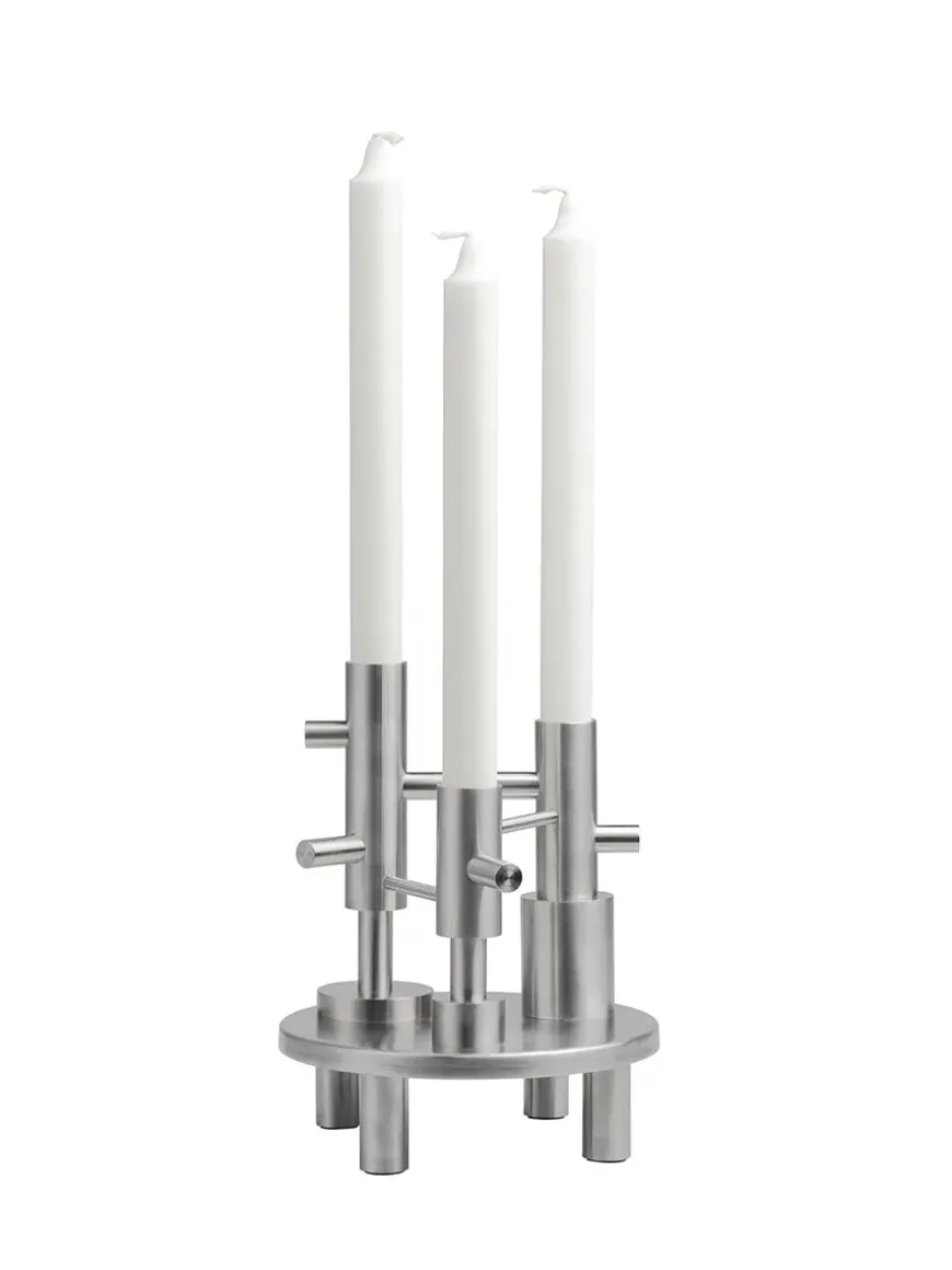 Lysestage large stål af Jaime Hayon