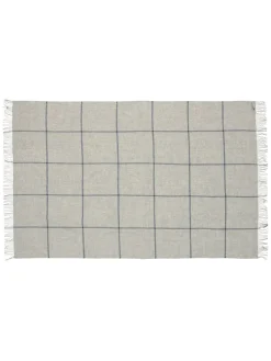 Mandø Plaid, nordic grey fra Silkeborg Uldspinderi