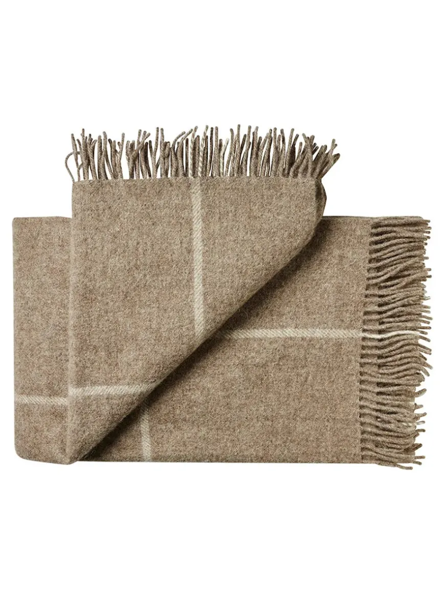 Mandø Plaid, nordic grey fra Silkeborg Uldspinderi