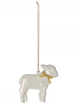 Metal ophæng, lam, gul fra Maileg