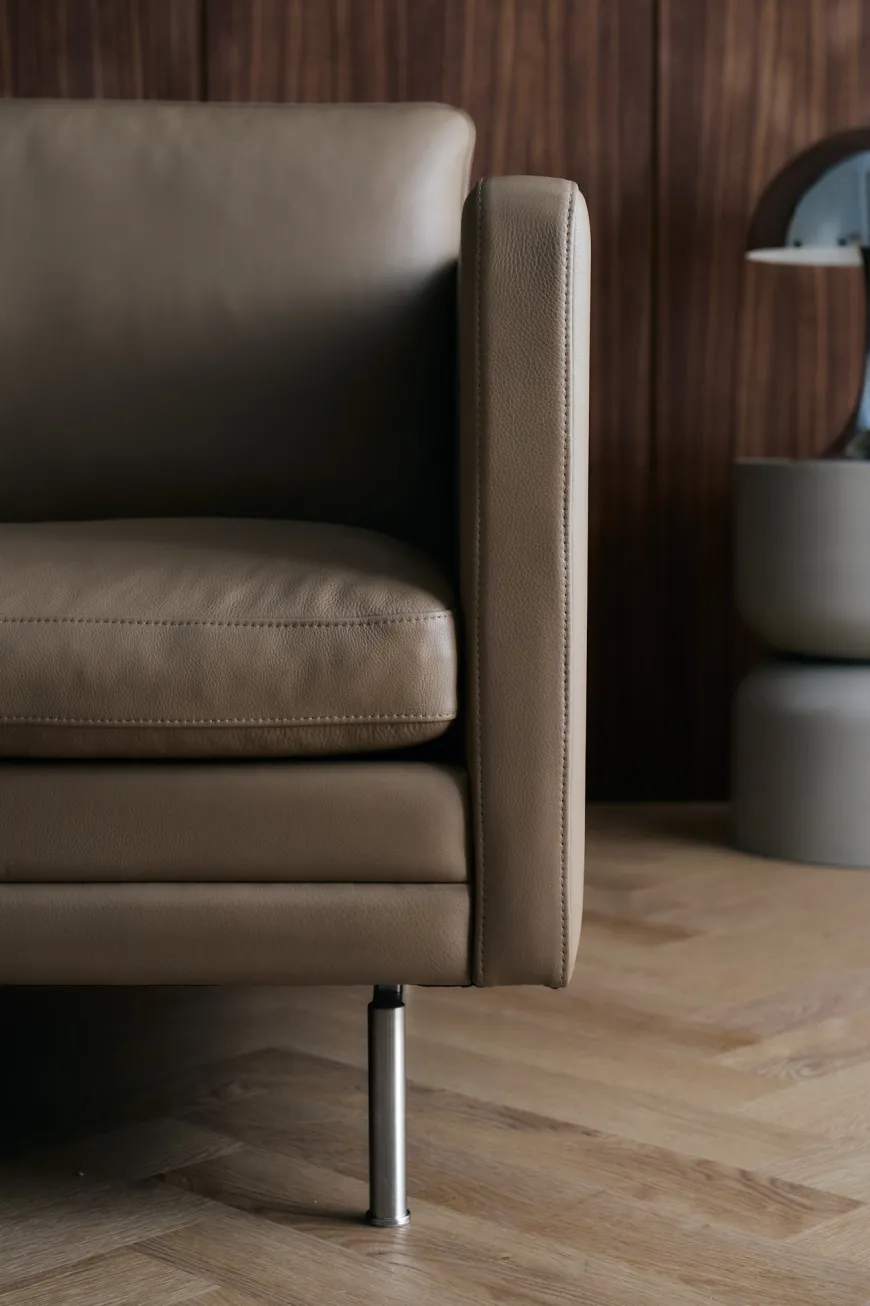 MH276 3 pers. sofa i Baltique anilinlæder fra Mogens Hansen