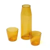 Milk, set of 1 carafe + 2 glasses, yellow fra Nine