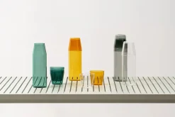 Milk, set of 1 carafe + 2 glasses, grey fra Nine