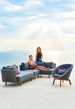 Moments 2 pers. Sofamodul inkl. hynder fra Cane-line