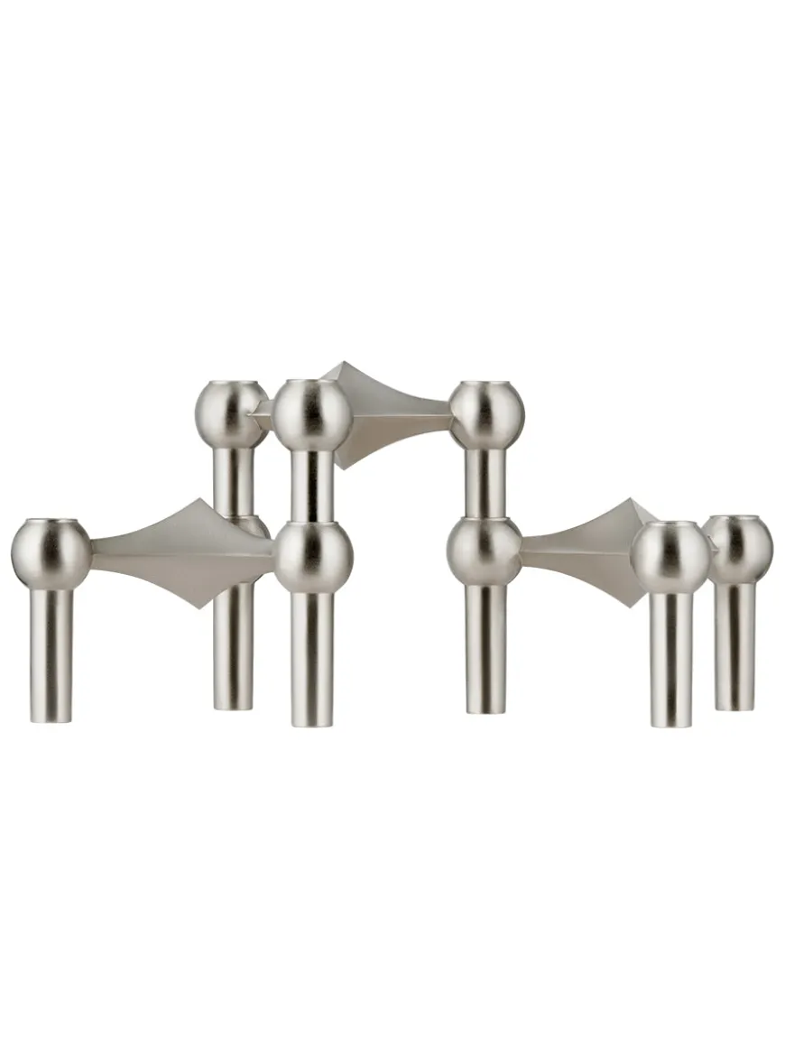 Nagel Lysestage, bronzeret messing fra STOFF Nagel