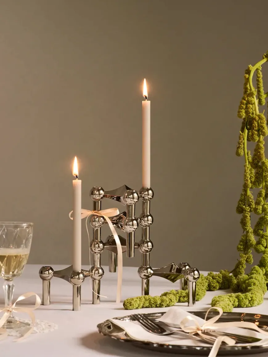 Nagel Lysestage, bronzeret messing fra STOFF Nagel