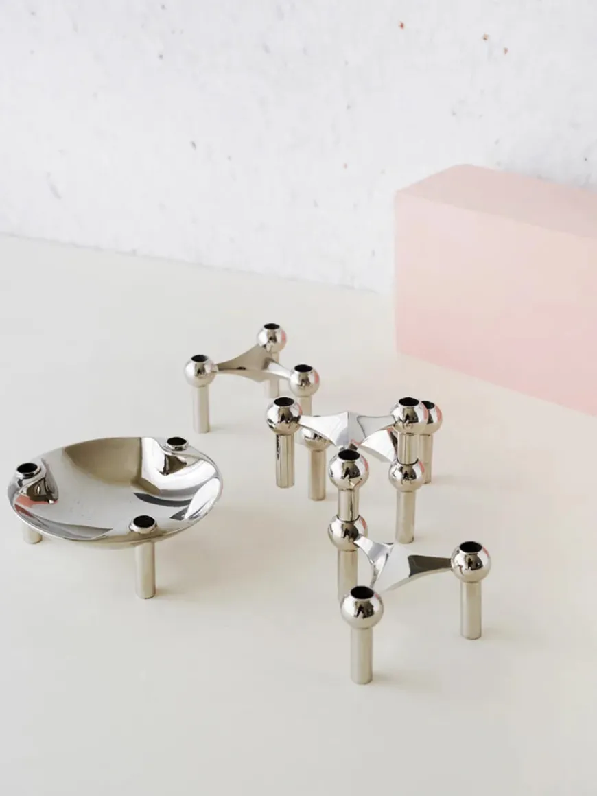 Nagel Lysestage, bronzeret messing fra STOFF Nagel