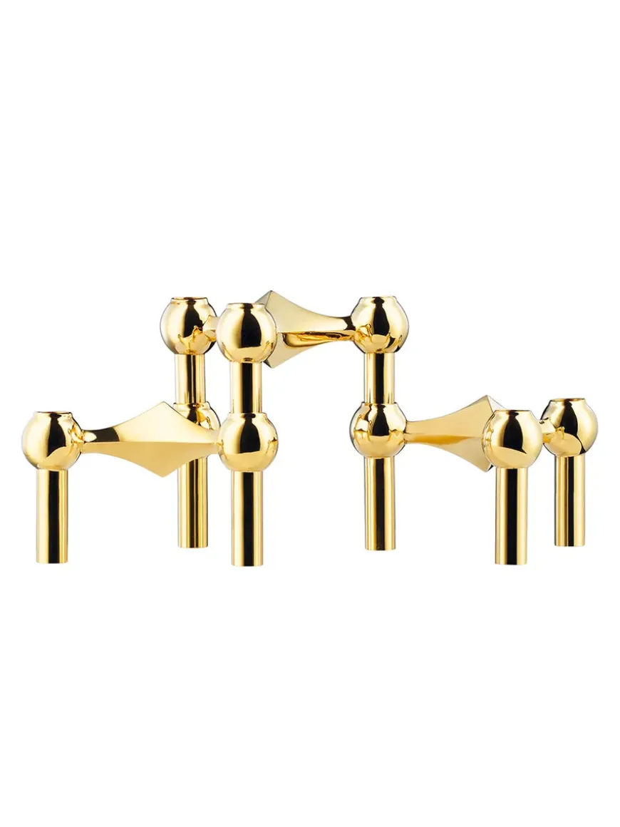 Nagel Lysestage, bronzeret messing fra STOFF Nagel