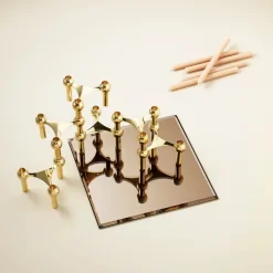 Nagel Lysestage, børstet krom fra STOFF Nagel