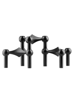 Nagel Lysestage, børstet krom fra STOFF Nagel