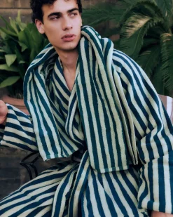 Naram badekåbe, Camel & Ultramarine fra Bongusta