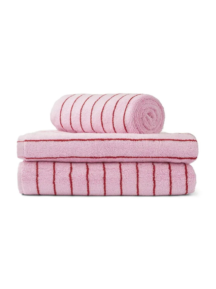 Naram towel - Baby pink & Ski patrol fra Bongusta