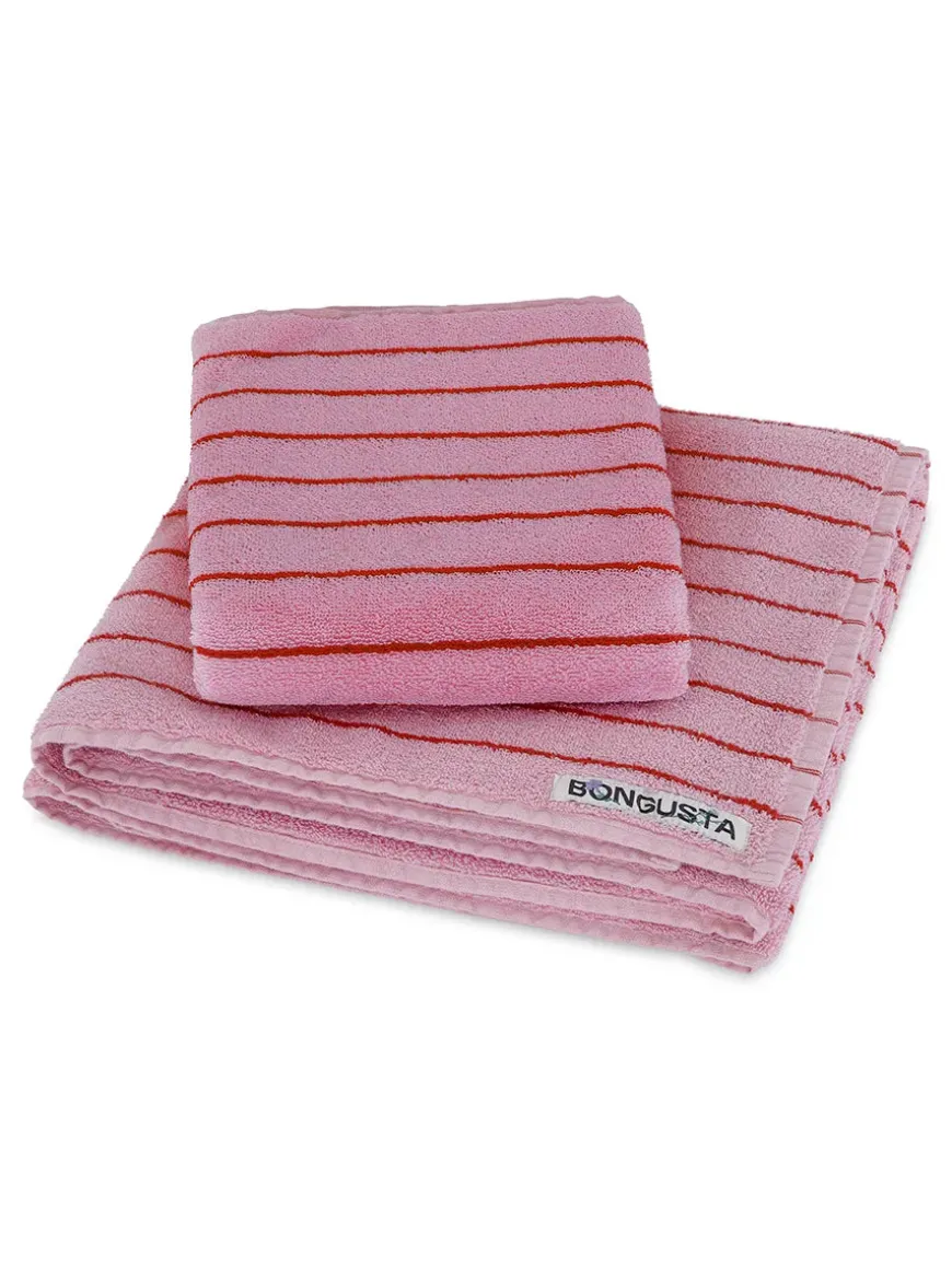 Naram towel - Baby pink & Ski patrol fra Bongusta
