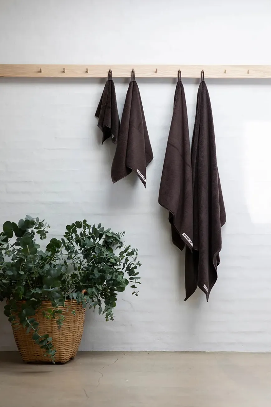 Naram towel - Sea foam & Deep teal fra Bongusta