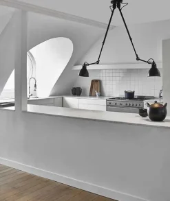 Nr. 302 dobbelt loftlampe fra Lampe Gras