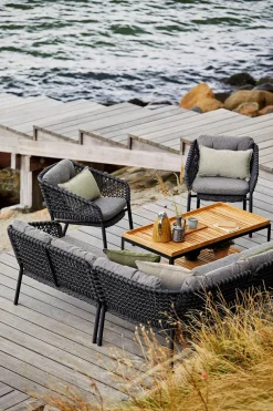 Ocean 2-pers. Sofa, højre modul, Soft Rope fra Cane-line