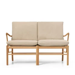 OW149-2 Colonial sofa valnød olie, Terra-læder af Ole Wanscher