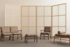 OW149-2 Colonial sofa valnød olie, Terra-læder af Ole Wanscher