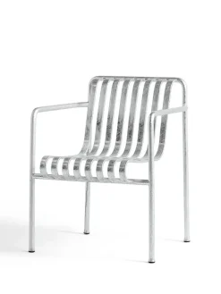 Palissade Dining Armchair, hot galvanised fra Hay