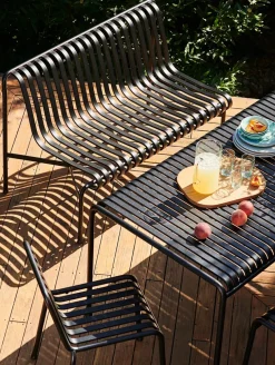 Palissade Dining Bench uden armlæn, sky grey fra Hay