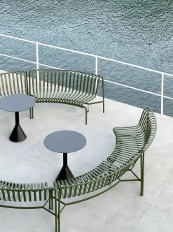 Palissade Park Dining Bench, in, olive fra Hay