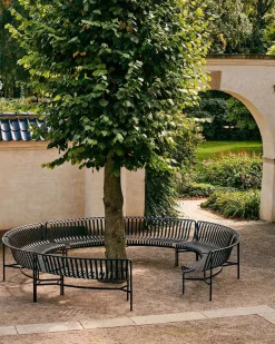 Palissade Park Dining Bench, in, olive fra Hay