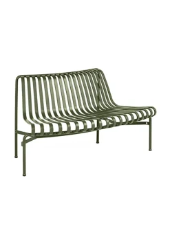 Palissade Park Dining Bench, out, olive fra Hay