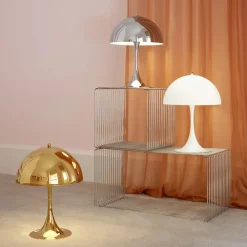 Panthella 250 Bordlampe, pale rose opal af Verner Panton