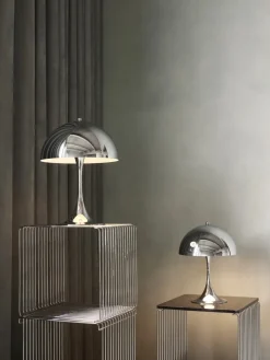 Panthella 250 Bordlampe, pale rose opal af Verner Panton