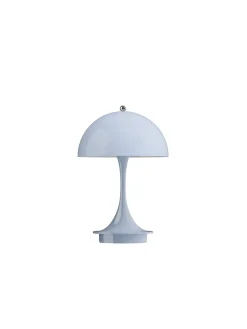 Panthella 160 Portable V3, chrome blue grey af Verner Panton